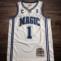 Men’s Orlando Magic 2003-04 #1 McGrady White Jersey