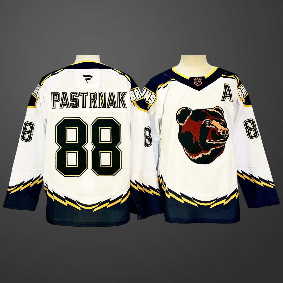 #88 Boston Bruins #88 David PASTRNAK Hockey Jersey