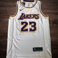 Men’s Los Angeles Lakers #23 James white jersey