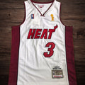 Men’s Heat 2005-06 #3 WADE White Jersey