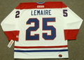 Custom – Montreal Canadians #25 JACQUES LEMAIRE 1978 CCM Throwback White Stitched Jersey