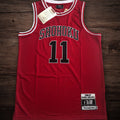 Men’s Slam Dunk 1996/97 #11 Rukawa Red Jersey