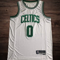 Men’s Boston Celtics 75th anniversary #0 Tatum Jersey White All Stitched