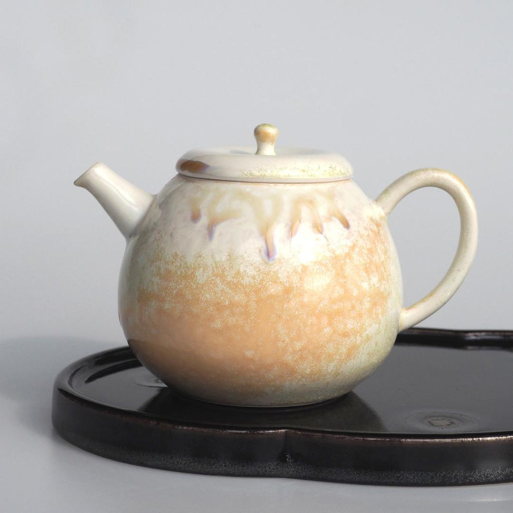 Gradient Glaze Ceramic Queen Conch Color 200ml Kung Fu Teapot