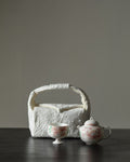 Hand-painted Ceramic Soft pink peony blossom 145ml Chinese Teapot Set