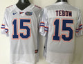 Florida Gators #15 TEBOW White Stitched Jersey