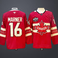 Men’s 4 Nations NHL Hockey #16 Marner Jersey Red
