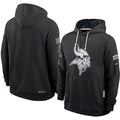 Men’s Minnesota Vikings Nike Black 2026 Salute to Service Sideline Dri-FIT Pullover Hoodie