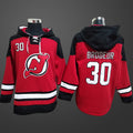 Men’s New Jersey Devils Martin Brodeur #30 Stitched Hoodie Red