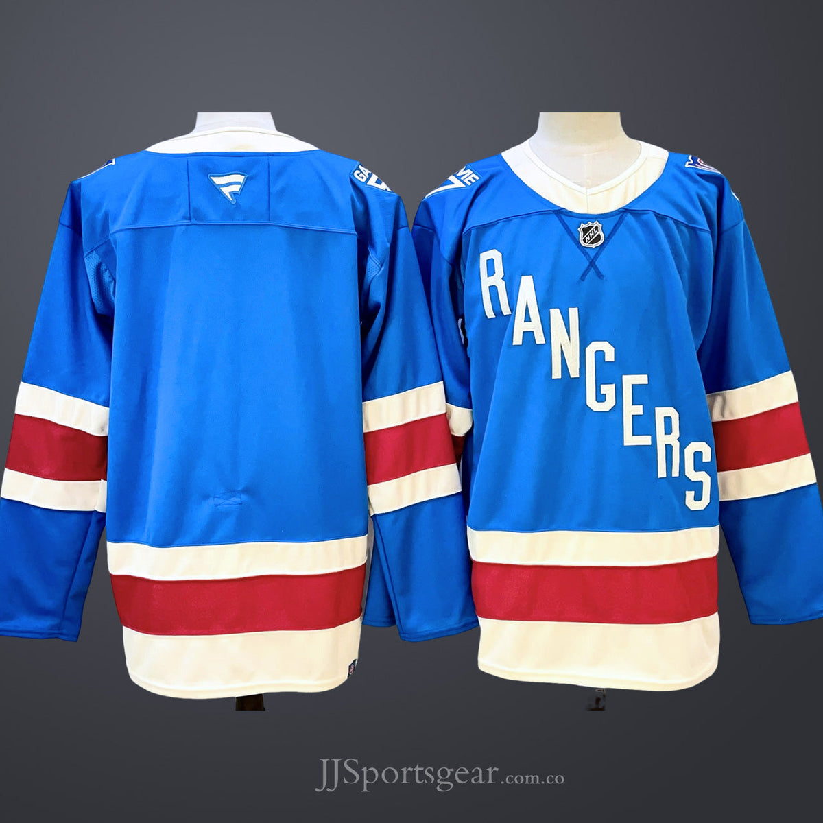 Men’s New York Rangers Blank Blue 2025 Stitched Hockey Jersey