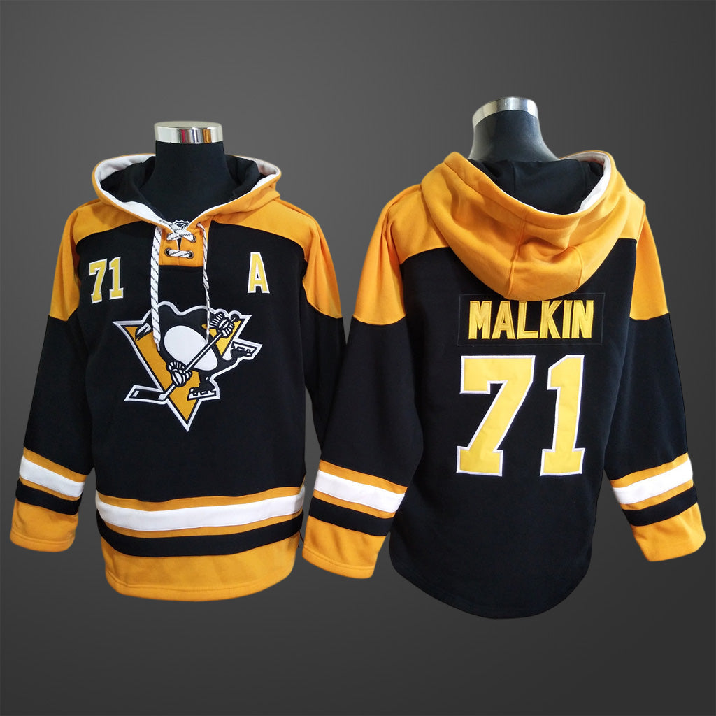 Men’s Pittsburgh Penguins #71 Evgeni Malkin Stitched Hoodie