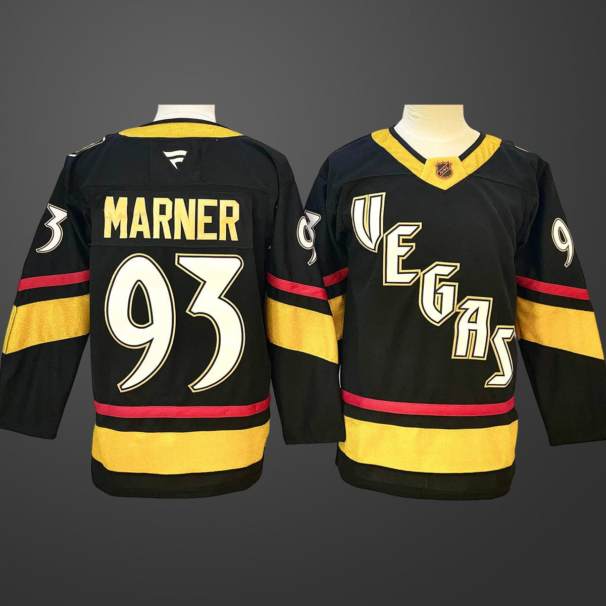 Men’s Vegas Golden Knights #93 Mitch Marner Black 2024-25 Stitched Hockey Jersey