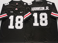 Ohio State Buckeyes Black 18 HARRISON JR. Stitched Jersey