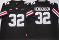 Ohio State Buckeyes Black 32 HENDERSON Stitched Jersey
