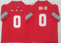 Ohio State Buckeyes Red #0 OH-IO Stitched Jersey