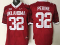 Oklahoma Sooners #32 Perine Red Stitched Jersey