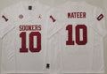 Oklahoma Sooners White #10 MATEER Stitched Jersey