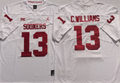 Oklahoma Sooners White #13 C.WILLIAMS Stitched Jersey