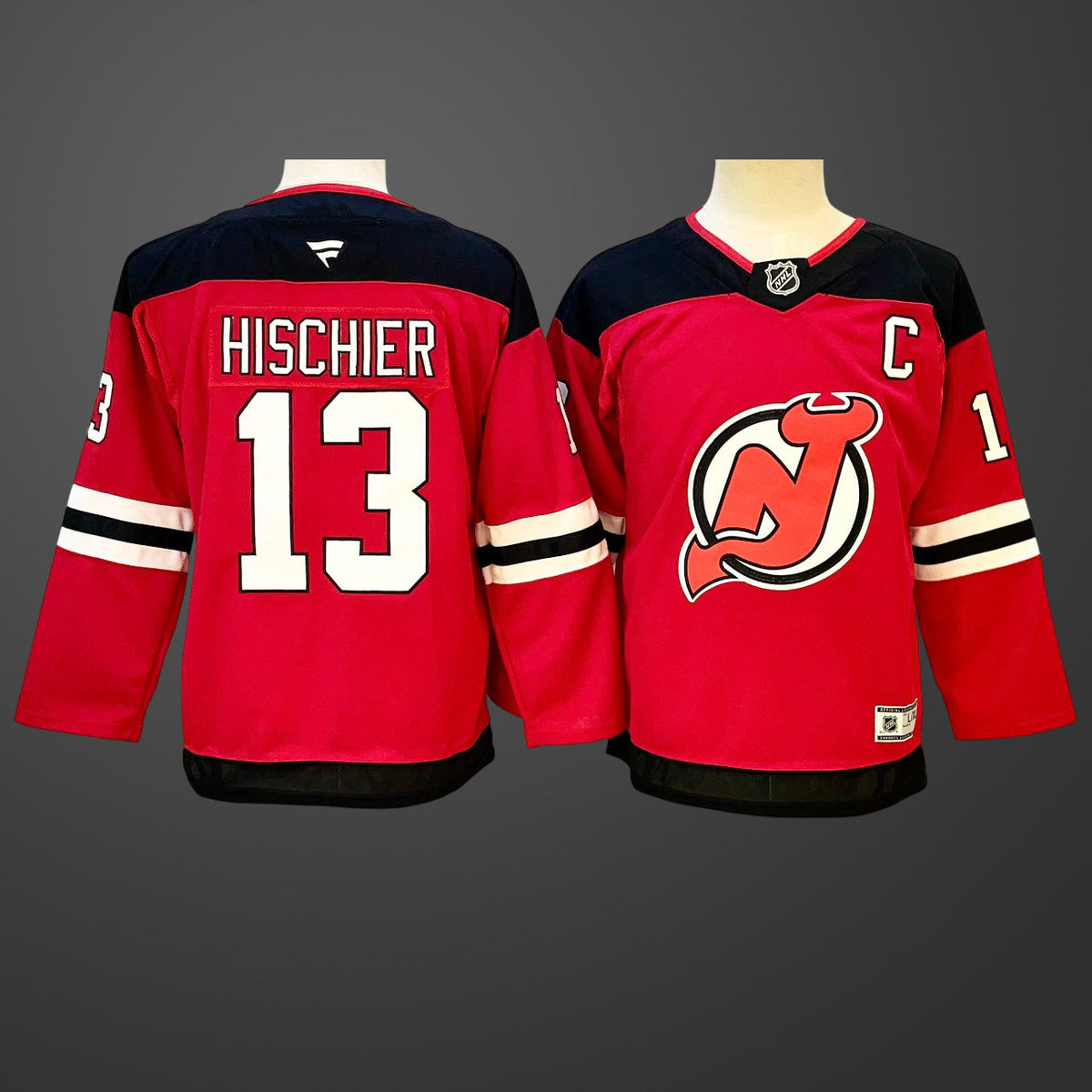 Youth #13 Nico Hischier New Jersey Devils Jersey