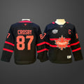 【Youth】 4 Nations NHL Hockey #87 Sidney Crosby Black Jersey