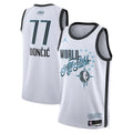 Los Angeles Lakers #77 Luka Doncic White 2026 NBA All-Star Game Team World Swingman Jersey