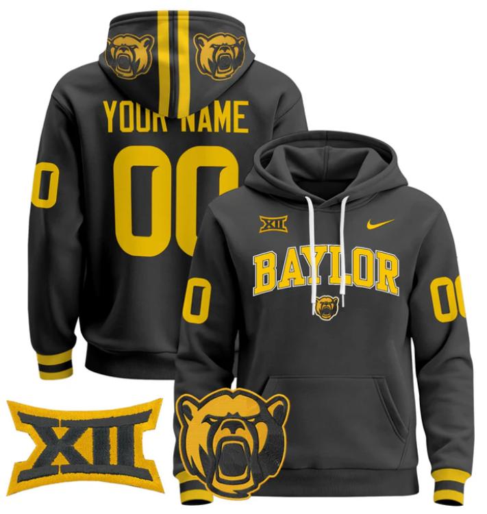 Unisex Custom Baylor Bears Football Hoodie All Stitched