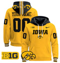 Unisex Custom Iowa Hawkeyes Football Hoodie All Stitched