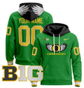 Unisex Custom Oregon Ducks Football Hoodie All Stitched