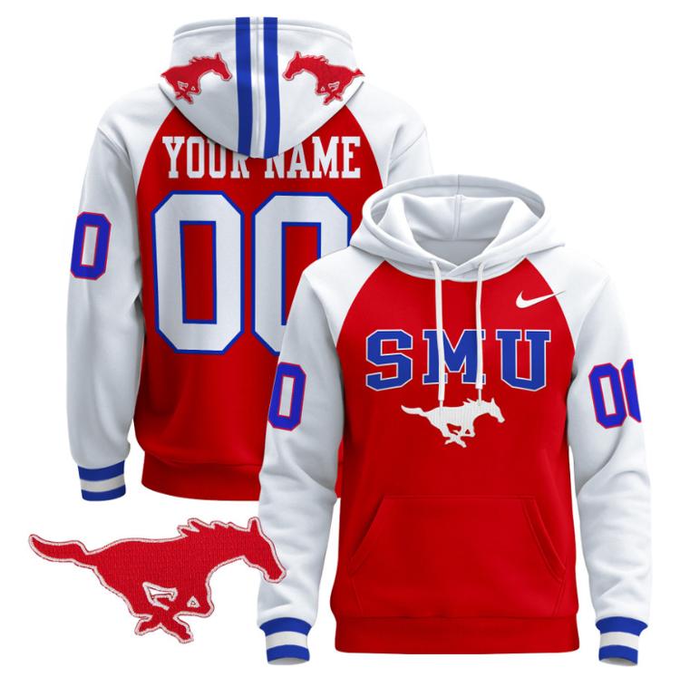 unisex custom SMU mustangs hoodie all stitched