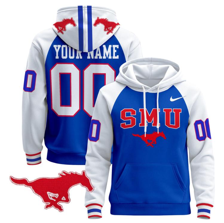unisex custom SMU mustangs hoodie all stitched