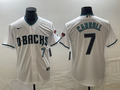 Men’s Arizona Diamondbacks Corbin Carroll #7 White 2023 World Series Jersey