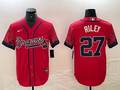 Men’s Atlanta Braves Austin Riley #27 Red Jersey
