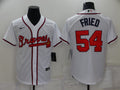 Men’s Atlanta Braves Max Fried #54 White Jersey