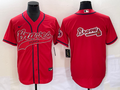 Men’s Atlanta Braves Red Team Jersey Joint Edition