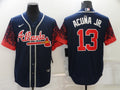 Men’s Atlanta Braves Ronald Acuna Jr. #13 Navy Stitched Jersey