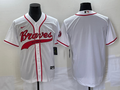 Men’s Atlanta Braves White Blank Jersey Joint Edition