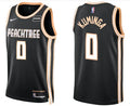 Mens Atlanta Hawks #0 Jonathan Kuminga Black 2025-26 City Edition Swingman Jersey