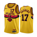 Mens Atlanta Hawks #17 Onyeka Okongwu Gold 2021-22 City Edition Jersey