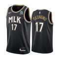 Mens Atlanta Hawks #17 Onyeka Okongwu Nike Black 2020-21 City Edition Swingman Jersey
