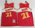 Men’s Atlanta Hawks #21 Dominique Wilkins  Mitchell & Ness 1986-87 Red Hardwood Classics Jersey