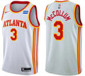 Mens Atlanta Hawks #3 CJ McCollum White Association Edition Swingman Jersey