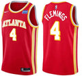 Mens Atlanta Hawks #4 Kingston Flemings Red Icon Edition Swingman Jersey