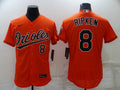 Men’s Baltimore Orioles Cal Ripken Jr. #8 Orange Baseball Jersey