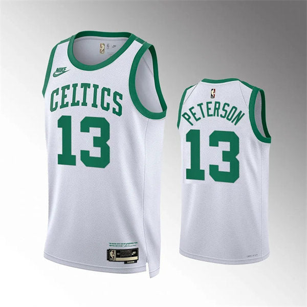 Mens Boston Celtics #13 Drew Peterson White Association Edition Swingman Jersey