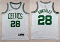 Mens Boston Celtics #28 Hugo Gonzalez White Association Edition Swingman Jersey