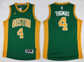 Men’s Boston Celtics #4 Isaiah Thomas Revolution 30 Swingman New Green With Gold Jersey