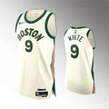 Mens Boston Celtics #9 Derrick White 2023-24 Cream City Edition Player Jersey