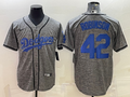 Men's Brooklyn Dodgers Jackie Robinson Nike Gray Alternate Cooperstow