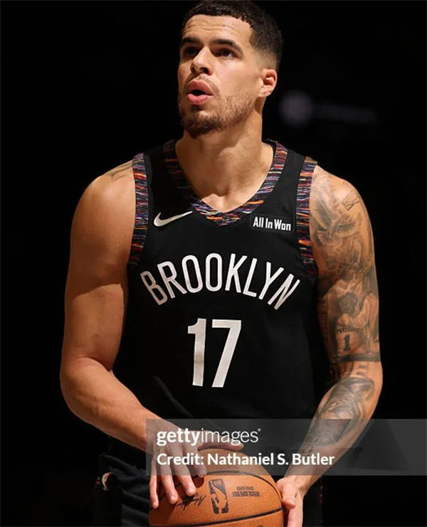 Mens Brooklyn Nets #17 Michael Porter Jr. 2025-26 Black City Edition Swingman Jersey