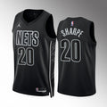 Mens Brooklyn Nets #20 Day’Ron Sharpe Black 2022-23 Statement Edition Player Jersey